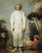 Jean antoine Watteau Pierrot oil painting reproduction